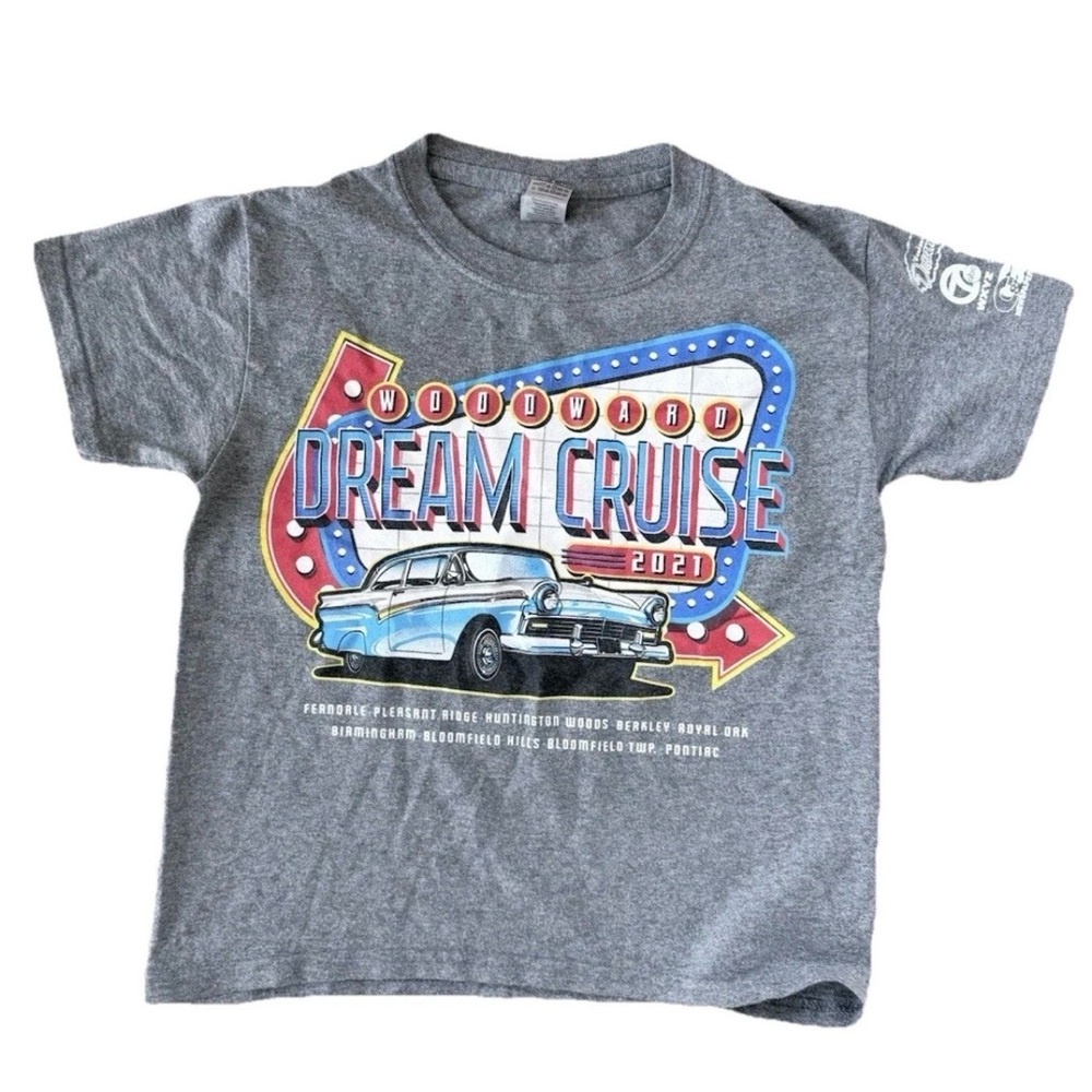 Gildan Gray Kids T-Shirt with Dream Cruise Design
